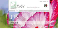 Desktop Screenshot of drogerie-savoy.ch