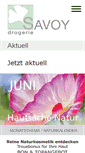 Mobile Screenshot of drogerie-savoy.ch