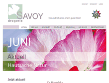 Tablet Screenshot of drogerie-savoy.ch